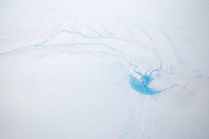 Greenland supraglacial lake Arctic climate change